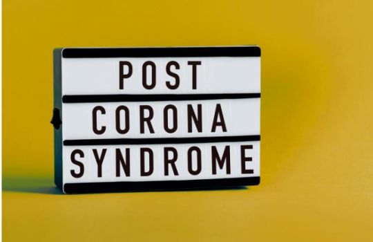 Bild mit Aufschrift: Post Corona Syndrome.